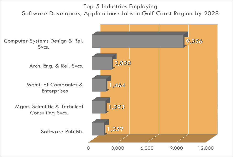 Top 5 Industries for Software Developers, Applications